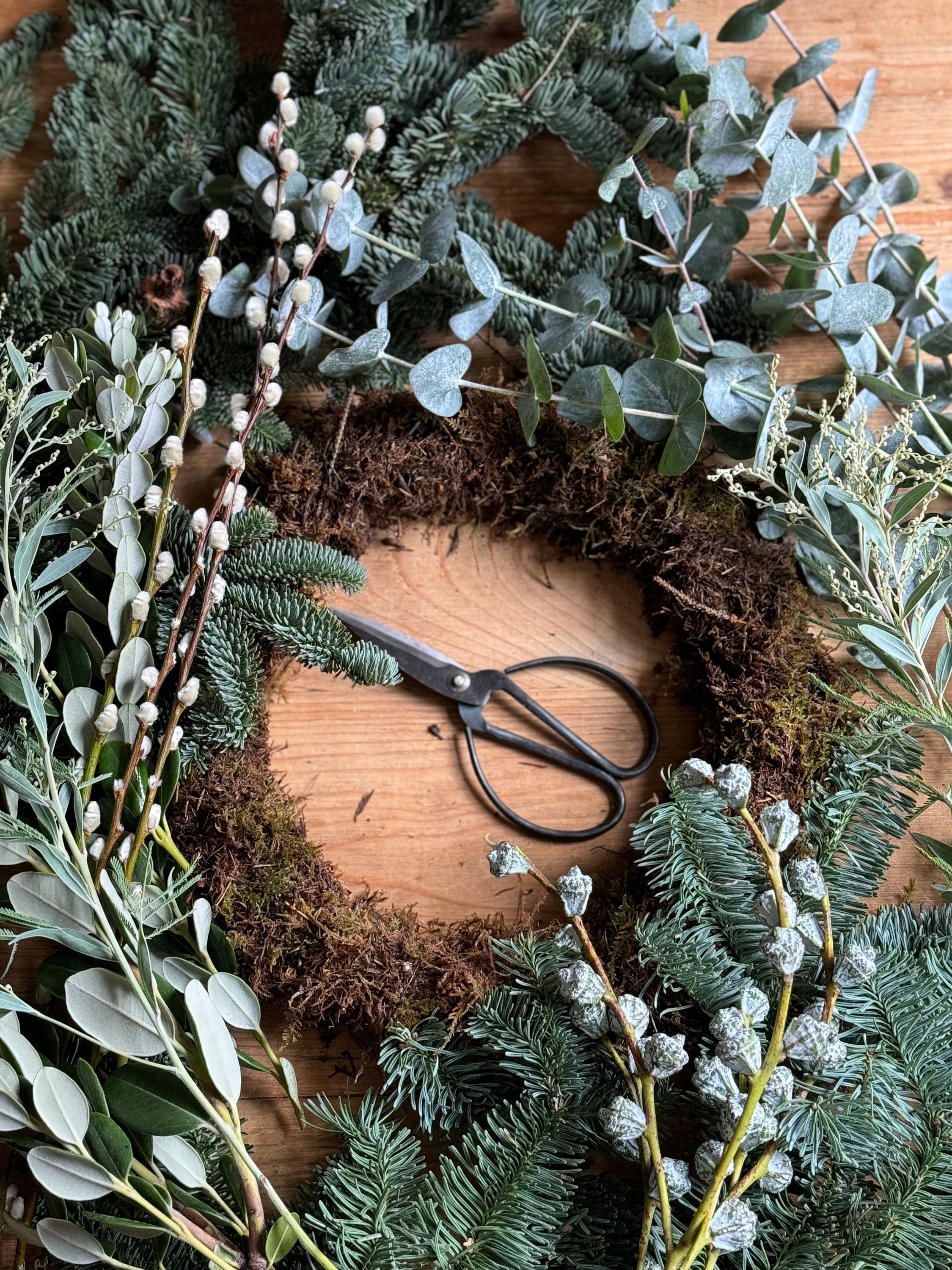 Make your own Christmas Wreath Kit | DIY Wreath Kit | Seasonal Fresh Flowers | Christmas Door Wreath | PREORDER from 24th Nov