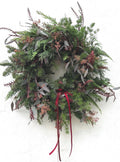 Make your own Christmas Wreath Kit | DIY Wreath Kit | Seasonal Fresh Flowers | Burgundy Christmas Door Wreath | PREORDER from 24th Nov